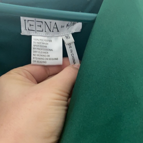 Green Ieena by Mac Duggal Long sleeve Pageant gown - Picture 5 of 5